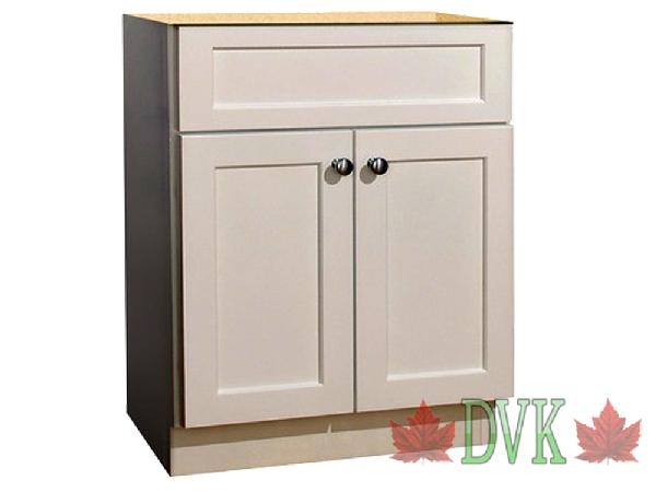 Discount Vancouver Kitchen (DVK) - 27 inch DVK Shaker Standard  Partical box Vanity <br>DVK Discount Price = $109.00