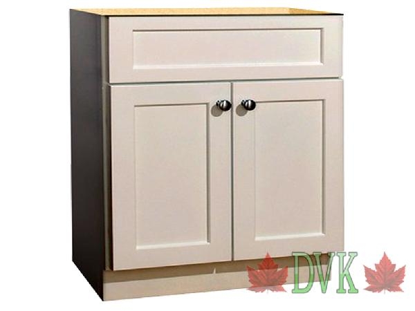 Discount Vancouver Kitchen (DVK) - 30 inch DVK Shaker Standard  Partical box Vanity <br>DVK Discount Price = $119.00