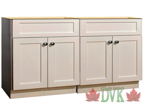 Discount Vancouver Kitchen (DVK) - 60 inch-C DVK Shaker Standard  Partical box Vanity <br>DVK Discount Price = $239.00