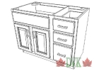 39 inch DVK Shaker Standard  Partical box Vanity <br>DVK Discount Price = $209.00